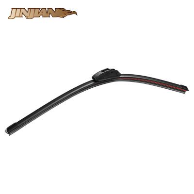 China Boneless Full Metal JJ Windshield Wiper Blade Factory Wiper Universal Blade Adapter for sale