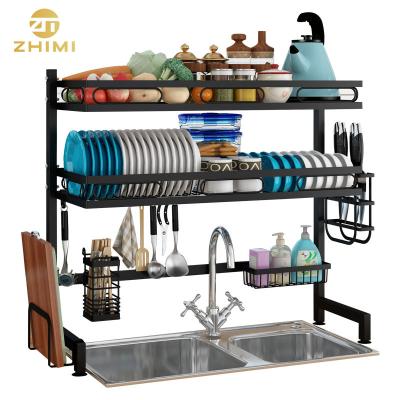 China Sustainable easy install 3 tier stainless steel above plate counter rack for sale