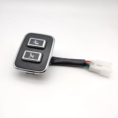 China Fashionable New Designer PA6 Car Fashion Custom Power Seat Switch Good Black With Wiring Switch for sale