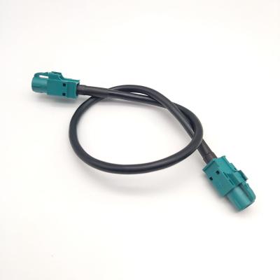 China 12V/50Am high quality custom blue round color 4pin lvds wiring parts connector l=300mm fitting switch for sale