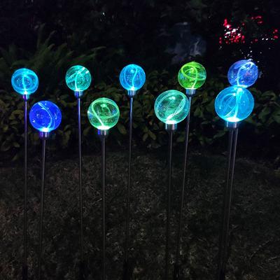 China Decoration 24v led light ball fiber optic ball light outdoor waterproof pattern light for holiday park street garden decoration for sale