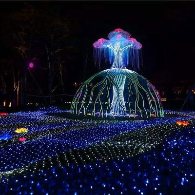 China Outdoor Tree Of Life Lamp Pattern Waterproof Colorful Light Decoration For Holiday Park Garden Lawn Square Landscape Decoration for sale