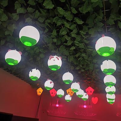 China Outdoor Amazone Panda Pendant Light Waterproof Decoration Pattern for Holiday Park Garden Lawn Landscape Park Square Decoration for sale