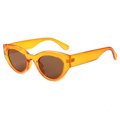 China Fashion Sunglasses 2022 Wholesale Fashion Plastic Sunglasses Retro Small Frame Shades Women Sun Glasses for sale