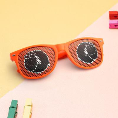 China Fashion Sunglasses Pinhole Glass Vision Correction Unisex Lenses Wholesale Small Holes Sunglasses for sale