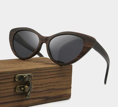 China 2021 Fashion Sunglasses Unisex Luxury High Quality Wooden Sunglasses Hot Selling Handmade Custom Made Wooden Frame Butterfly Cat Eye Sunglasses for sale