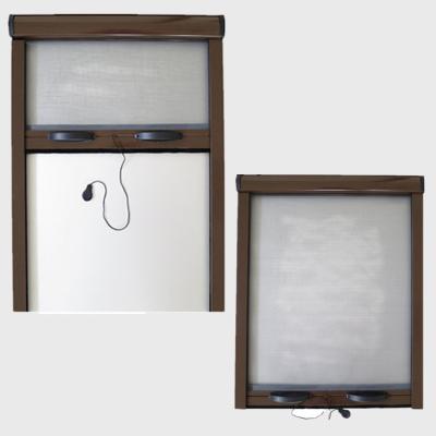 China Folding Screen Roll Up Insect Screen Window With Retractable Expandable Fly Screen for sale