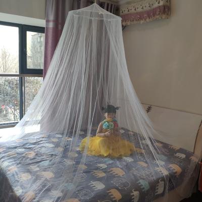 China Modern Wholesale White Polyester Around Dome Household Mosquito Net Bed Anti-mosquito Net for sale