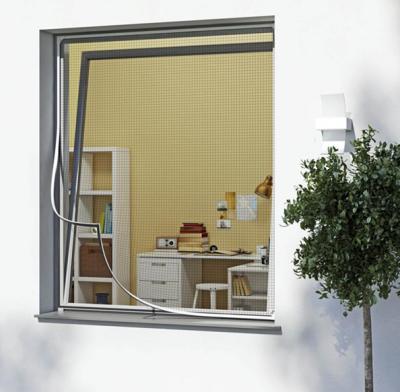 China Wholesale Customized Magnetic Strip Window Fly Screens Full Frame Buckle PVC Window Screen Frame for sale