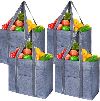 China OEM Reusable Tote Bag Grocery Shopping Bag High Quality Reusable Universal Heavy Duty Duty Tote Bag for sale