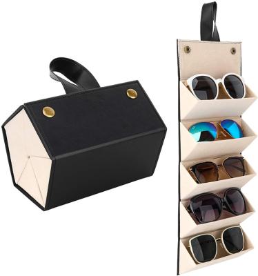 China OEM Viable High Quality Portable Organizer Travel Glass Case Sunglasses Holder Storage Bag for sale