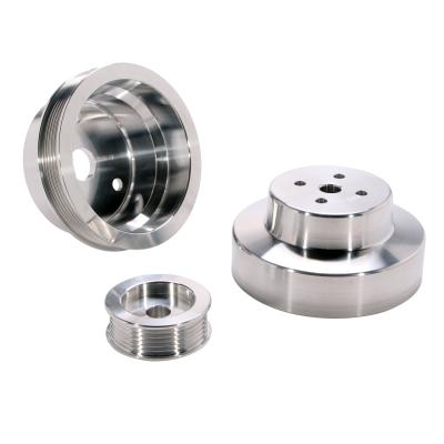 China Garment Shops CNC Machining Lightweight Aluminum Billet Truck 4.3 5.0 5.7 Underdrive Pulley Kits Made in China for sale