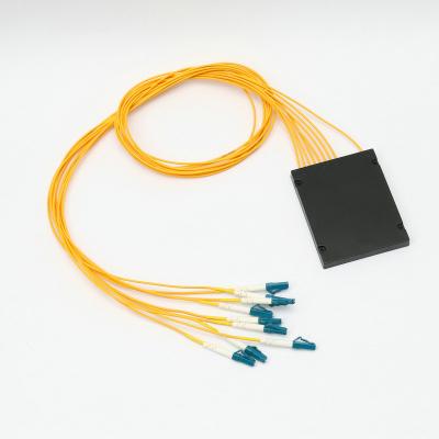 China Telecom ABS Box Single Mode 1X8 LC/UPC PLC Fiber Optic Splitter With High Quality for sale