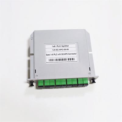 China Available FTTX LC/SC/ST/FC 1*8 Mini Plugin PLC Splitter With High Quality for sale