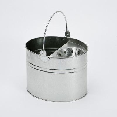 China Hot Viable Durable Metal Galvanized Mop Bucket Mop Bucket Wringer Bucket With Wringer for sale