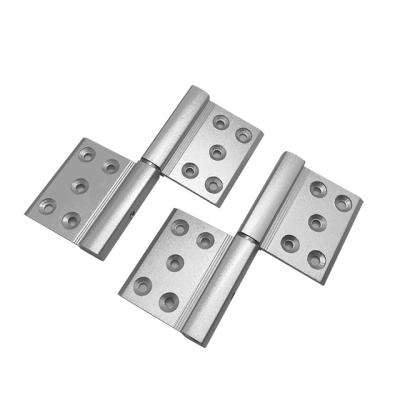 China Flat Heavy Duty Aluminum Hinge Flush Doors Accessories Silver Or Customized for sale