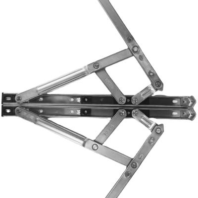 China Top Hung Two Links Aluminium Door And Window Hinges 12 Inch For Casement Window for sale