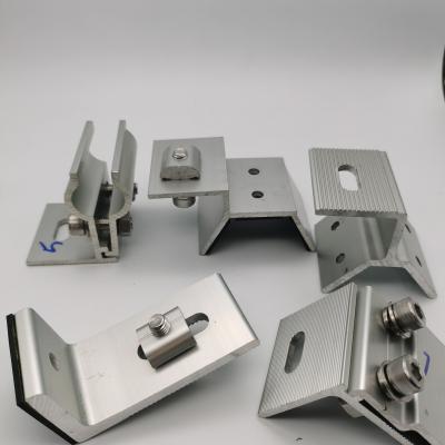 China Aluminum Frame Solar Panel Rail Clamps for Modern Apartment PV Mounting System for sale