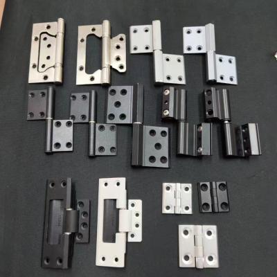 China 0-180 Degree Opening Aluminium Door Hinges Silver Or Customization Options for sale