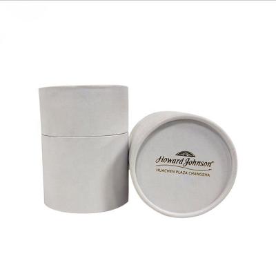 China Recyclable Custom Logo Cylindrical Round Cardboard Kraft Paper Tube Packaging Box For Lotion Lipstick Skin Care Glass Essential Oil Bottle for sale