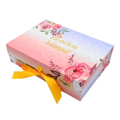 China Recyclable Hot Stamping Folding Magnetic Product Closure Skincare Packaging Paper Rigid Cardboard Collapsible Magnetic Gift Box for sale