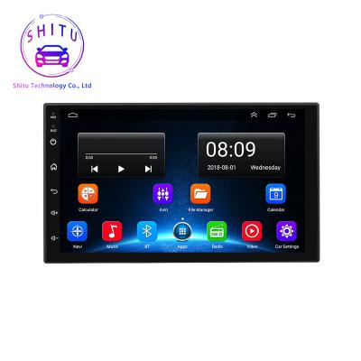 China GPS 7inch Android system player Car multimedia MP5 radio Bluetooth GPS navigator Car Radio Video Stereo Reverse image Youtobe  DSP for sale