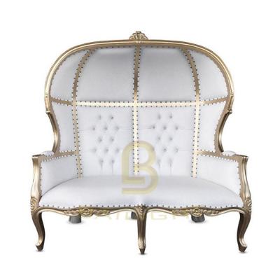 China Antique Luxury Golden King Throne Two Seat (The Other) High Back Sofa Adjustable for sale