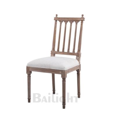 China Comfortable Customized High Quality Wood Carving French Wedding Furniture Chairs for sale