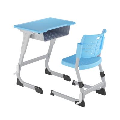 China Modern School Equipment Desk And Chair For Students Classroom Furniture Height Adjustable Table And Chairs for sale