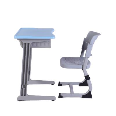 China Modern High Quality Simple Study Student Desk Chair Popular Design School Classroom Desk And Chair for sale