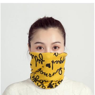 China Winter Outdoor Activities Fleece Logo Embroidery Warm Disposable Scarf Custom Plush Neck Warmer for sale