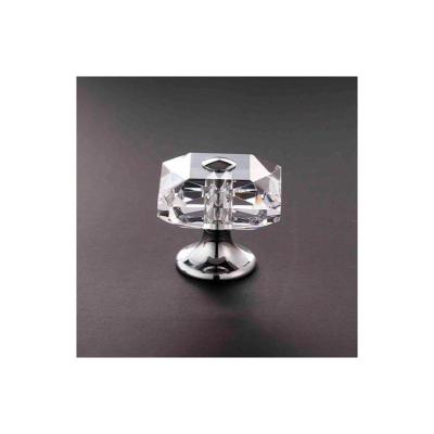 China Modern Colorful Square Diamond Crystal Drawer Knobs for sale