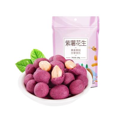 China Nutritious Sweet Healthy Snacks And Delicious Purple Sweet Potato Peanuts for sale