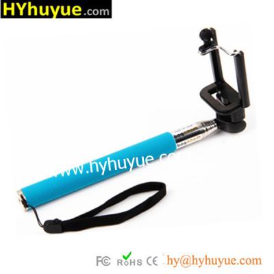 China Selfie Stick in aluminum alloy & Silicon material at factory price for sale