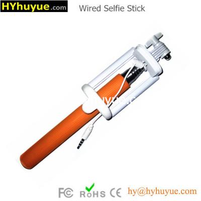 China 2015 newest Mini & Folded Wired Selfie Stick Monopod at Factory Price from HYhuyue for sale