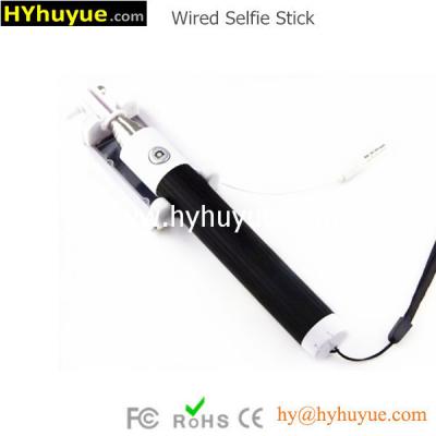 China Best Mini Wired Selfie Pole with Mirror for Mobile Rear Camera Selfie from China Supplier for sale