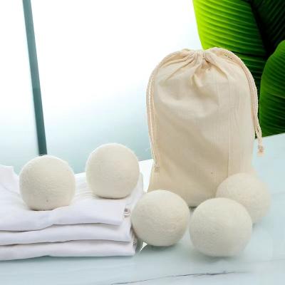 China Cleaning 6pcs Reusable Wool Dryer Balls Home Washing Fleece Drying Laundry Ball Clothes Softener Washing Machine Accessories 3/4/5/6/7cm for sale