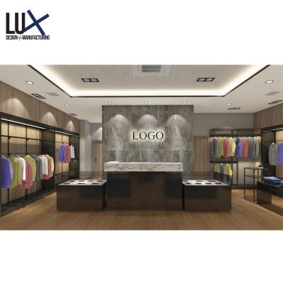 China Eco-friendly Factory Supply Customized Clothing Store Display Furniture Interior Design For Sale for sale