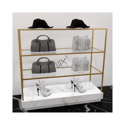 China LUX Design Custom Ladies Clothes Display With Gold Plating Titanium Metal Display Frame For Shop Display 5 Years Quality Warranty for sale