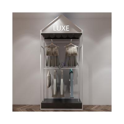 China LUX Design Factory Custom Kids Clothing Display Showcase With Display Fixtures For Kids Fashion Store 5 Years Quality Warranty for sale