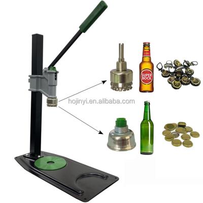 China Manual Operation Beer Bottle Capping Machine Home Brew Manual Benchtop Beer Bottle Capper With 2 Spare Head for sale