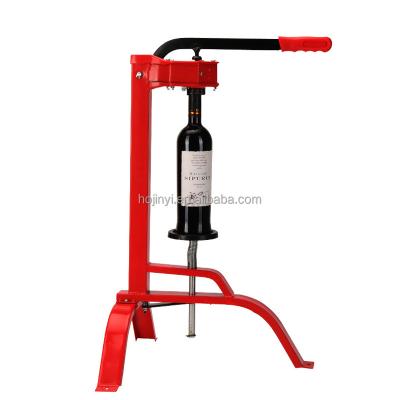 China Manual Beverage Wine Bottle Filler Wine Bottle Floor Corker For Corks Home Bottle Wine Making Sealing Capping Machine for sale