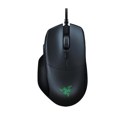 China Original Razer Basil Gaming Mouse 6400 DPI Gaming Essential Cable Optical Ergonomic Mouse With Multifunctional Paddle for sale