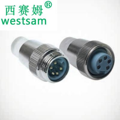 China 2000 Power Mini Termination Resistor M12 Male Female Metal LED NMEA Connector for sale