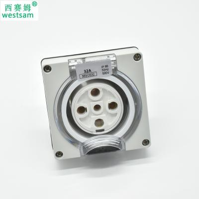 China Power & Signal SAA 32A 5pin 56S0532 waterproof plastic industrial plug and power socket for sale