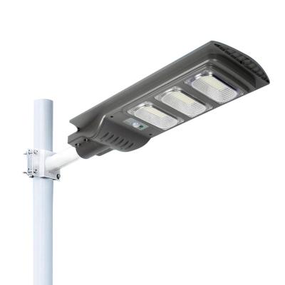 China Street / Road / Outdoor 12 Hours Smart Working Time All In One Solar Street Light With Body Sensor for sale