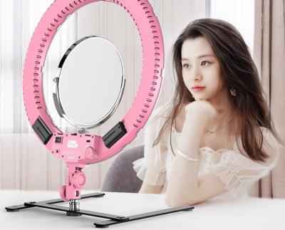 China Multifunctional Photogrphy Phone Holders 10/12/16/18inch with Beads Live Stream Extendable Tripod Stand Multi-platform Selfie Ring Light LED for sale