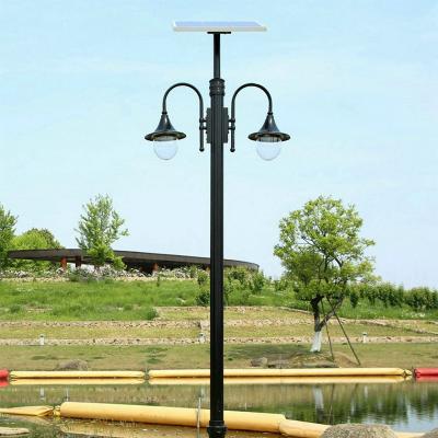 China Garden factory direct European style solar panel street light decorative outdoor solar system for sale