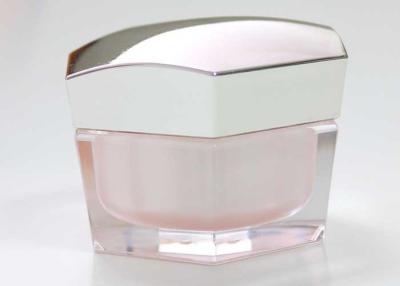 China 30g 50g Plastic Cosmetic Packaging Hexagon Cream Jar Organic ABS Personal Care for sale