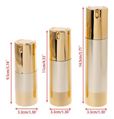 China Screw Cap Airless Cosmetic Bottles Small Luxury Acrylic Recyclable Cosmetics Empty Containers for sale